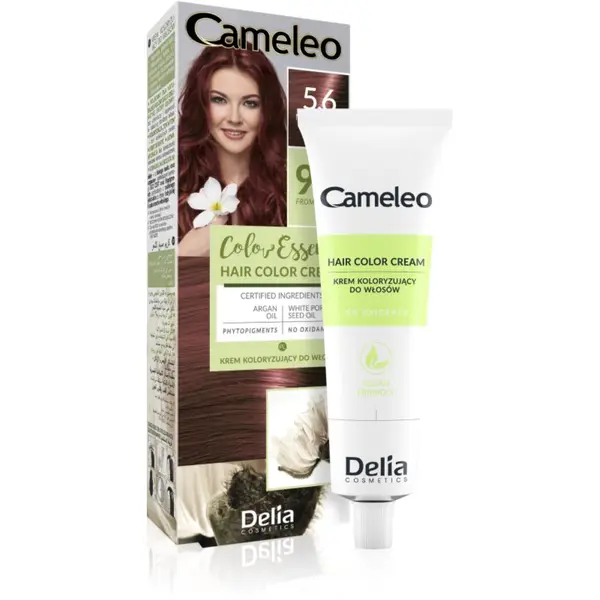 Delia Cosmetics Delia Cosmetics Cameleo Color Essence боя за коса в туба цвят 5.6 Mahogany Brown 75 гр.
