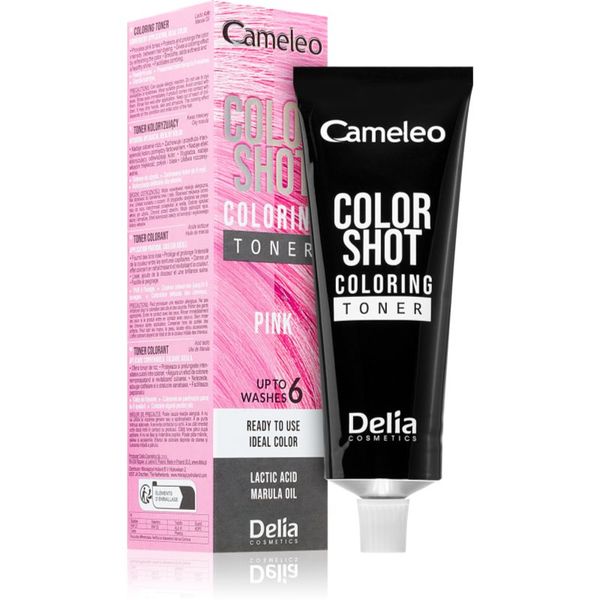 Delia Cosmetics Delia Cosmetics Cameleo Color Shot цветен тонер За коса цвят PINK 60 мл.