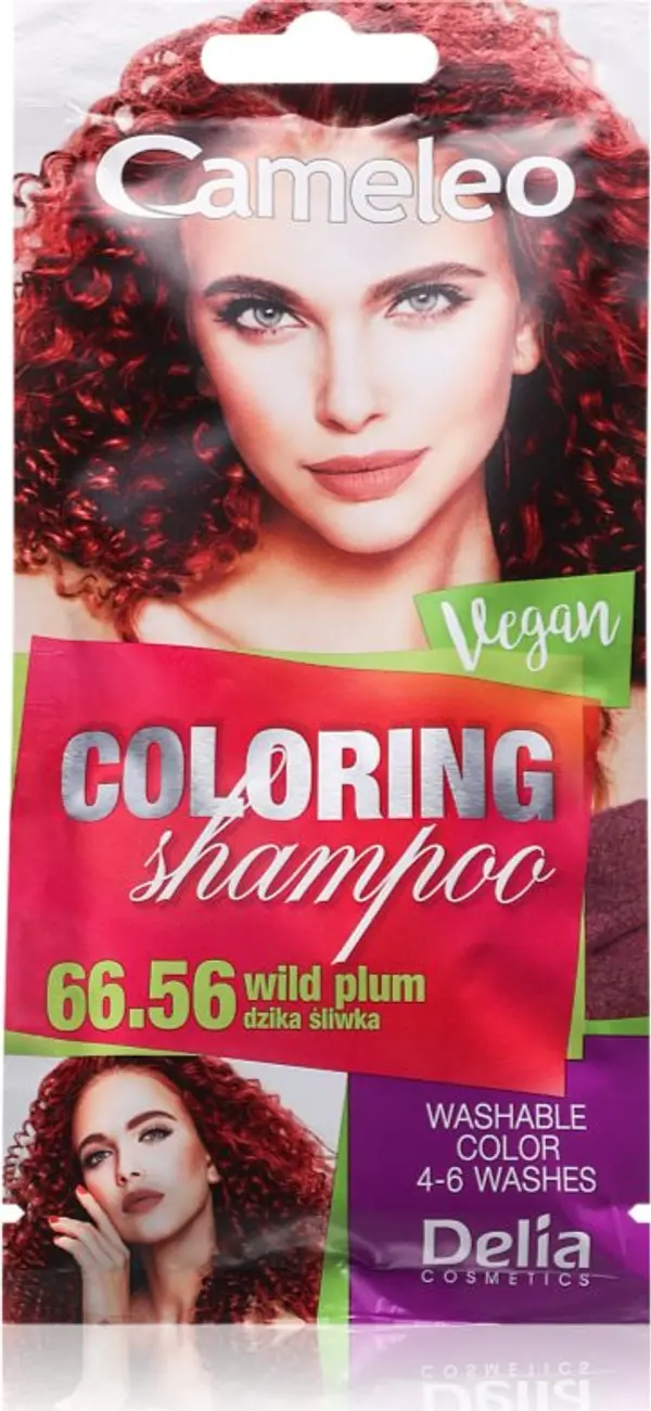 Delia Cosmetics Delia Cosmetics Cameleo Coloring Shampoo тониращ шампоан За коса цвят 66.56 Wild Plum 40 мл.
