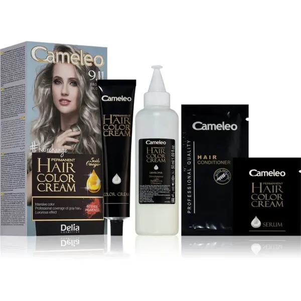 Delia Cosmetics Delia Cosmetics Cameleo Omega перманентната боя за коса цвят 9.11 Frozen Blond
