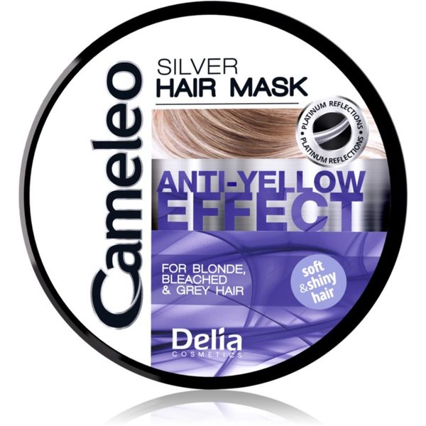 Delia Cosmetics Delia Cosmetics Cameleo Silver маска за коса неутрализиращ жълтеникавите оттенъци 200 мл.