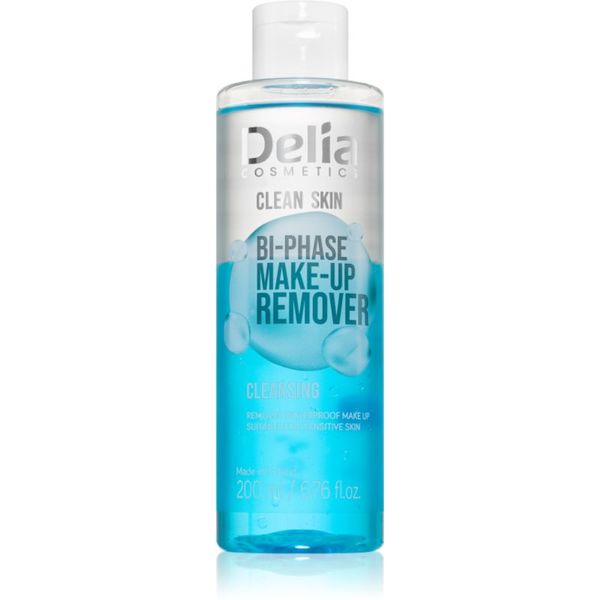 Delia Cosmetics Delia Cosmetics Clean Skin двуфазен лосион за грим за зоната на лицето и очите 200 мл.