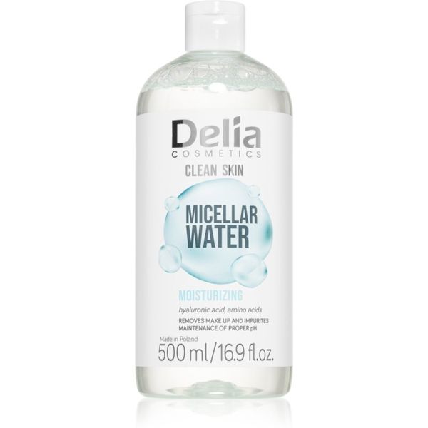 Delia Cosmetics Delia Cosmetics Clean Skin мицеларна вода с хидратиращ ефект 500 мл.