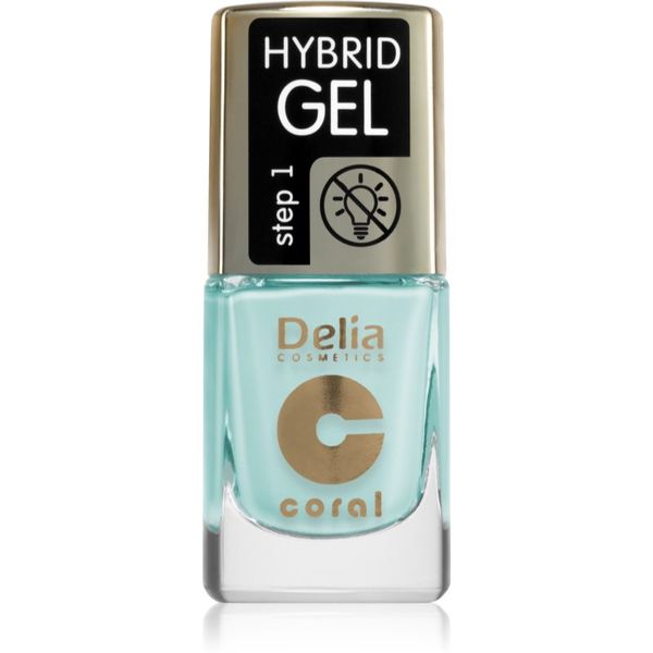 Delia Cosmetics Delia Cosmetics Coral Hybrid Gel гел лак за нокти без използване на UV/LED лампа цвят 114 11 мл.