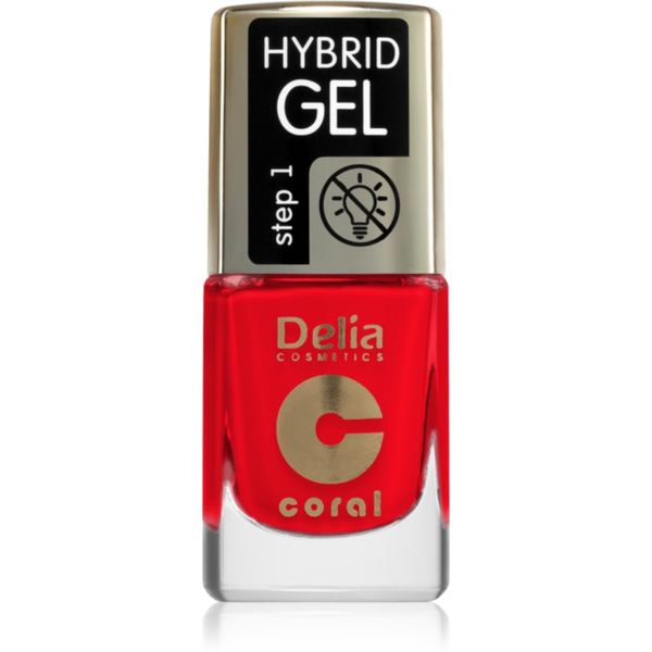 Delia Cosmetics Delia Cosmetics Coral Hybrid Gel гел лак за нокти без използване на UV/LED лампа цвят 125 11 мл.