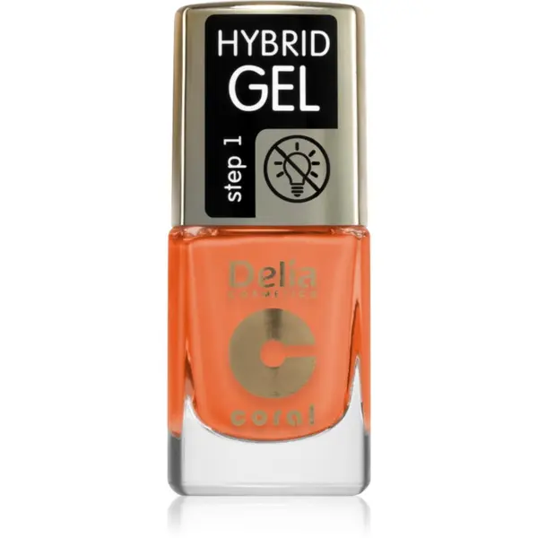 Delia Cosmetics Delia Cosmetics Coral Nail Enamel Hybrid Gel гел лак за нокти цвят 143 11 мл.