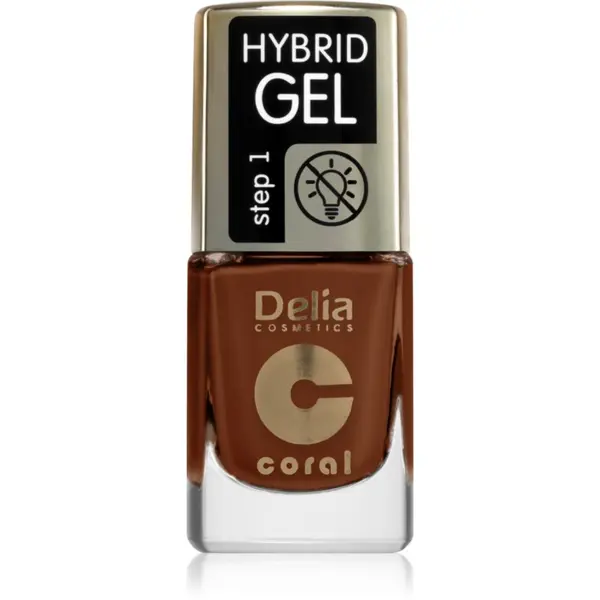 Delia Cosmetics Delia Cosmetics Coral Nail Enamel Hybrid Gel гел лак за нокти цвят 144 11 мл.