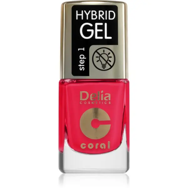 Delia Cosmetics Delia Cosmetics Coral Nail Enamel Hybrid Gel гел лак за нокти цвят 148 11 мл.