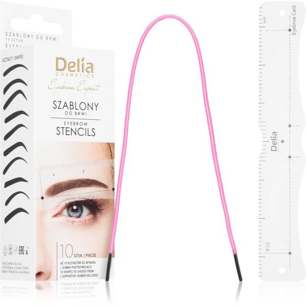 Delia Cosmetics Delia Cosmetics Eyebrow Expert Eyebrow Stencils Шаблони за вежди 1 бр.