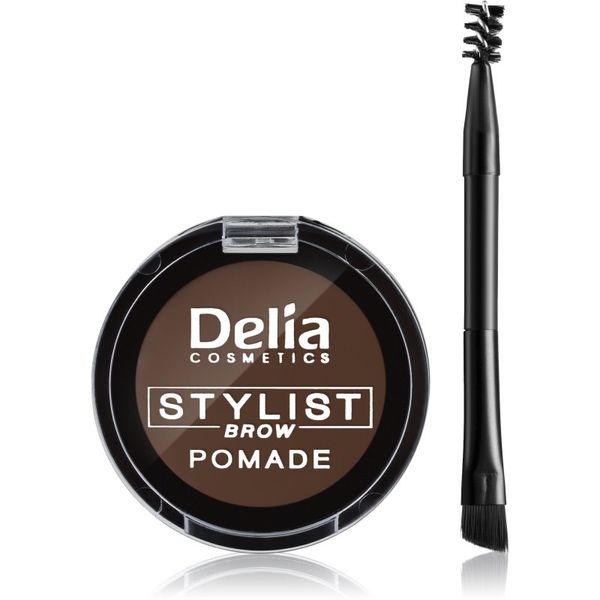 Delia Cosmetics Delia Cosmetics Eyebrow Expert помада за вежди цвят Dark Brown 4 гр.