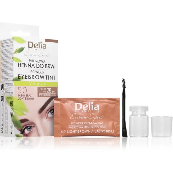Delia Cosmetics Delia Cosmetics Eyebrow Expert тонираща боя за вежди цвят 5.0 Light Brown 4 гр.