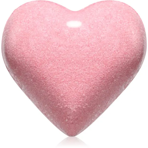 Delia Cosmetics Delia Cosmetics Fizzing Bath Heart Wild Strawberry бомбичка за вана с аромат на ягода 100 гр.