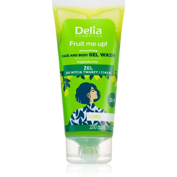 Delia Cosmetics Delia Cosmetics FRUIT ME UP! измиващ гел за лице и тяло Lime 200 мл.
