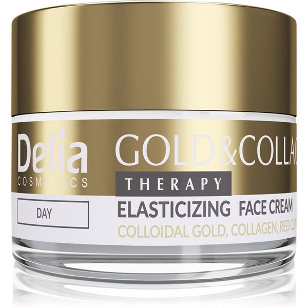 Delia Cosmetics Delia Cosmetics Gold & Collagen Therapy дневен крем увеличаващ еластичността на кожата 50 мл.