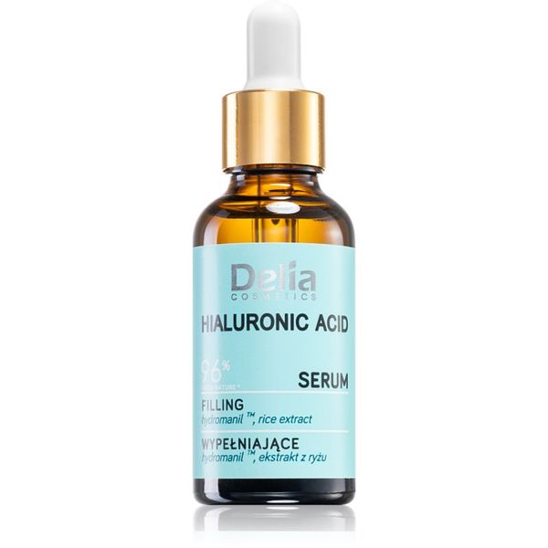 Delia Cosmetics Delia Cosmetics Hyaluronic Acid запълващ серум за лице, врат и деколкте 30 мл.