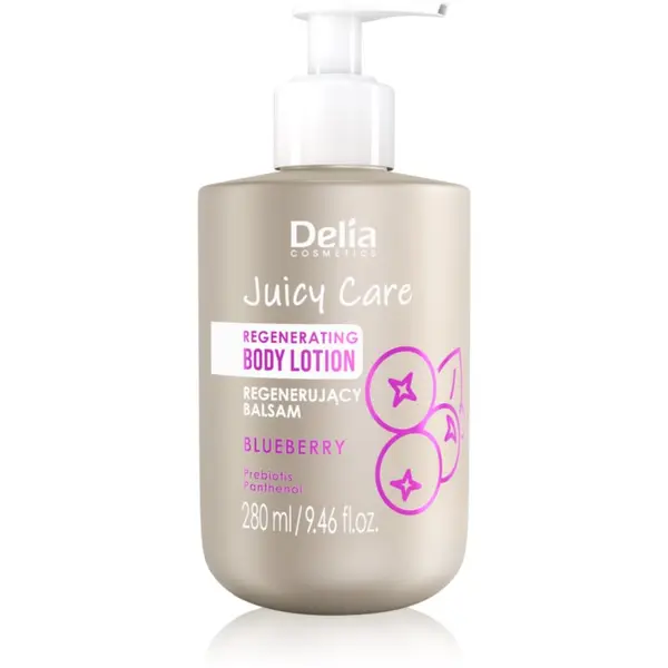 Delia Cosmetics Delia Cosmetics Juicy Care Blueberry регенериращ лосион за тяло 280 мл.