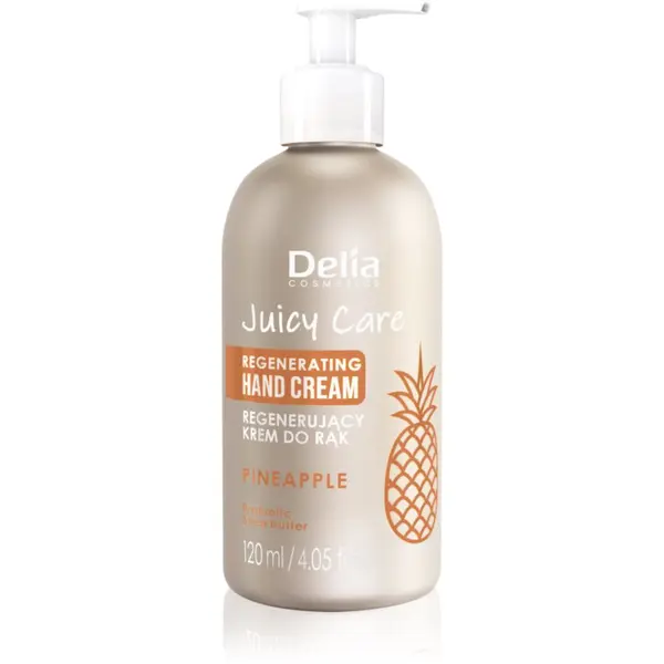 Delia Cosmetics Delia Cosmetics Juicy Care Pineapple регенериращ крем за ръце 120 мл.