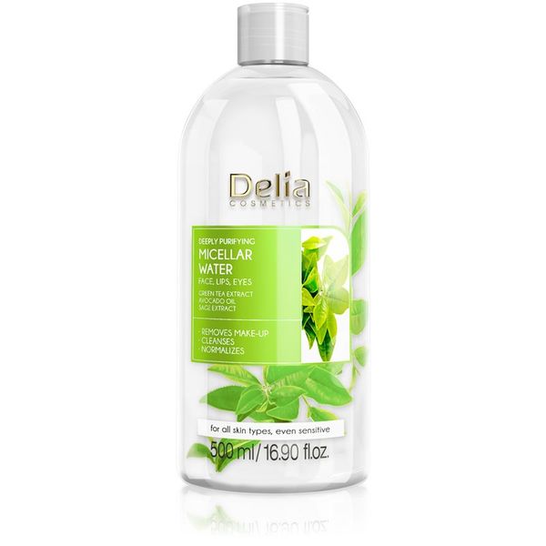 Delia Cosmetics Delia Cosmetics Micellar Water Green Tea освежаваща почистваща мицеларна вода 500 мл.