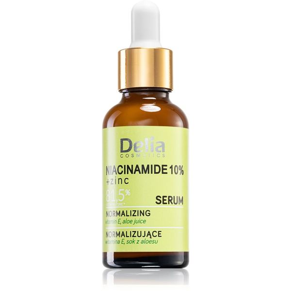 Delia Cosmetics Delia Cosmetics Niacinamide 10% + zinc обновяващ серум за лице, врат и деколкте 30 мл.
