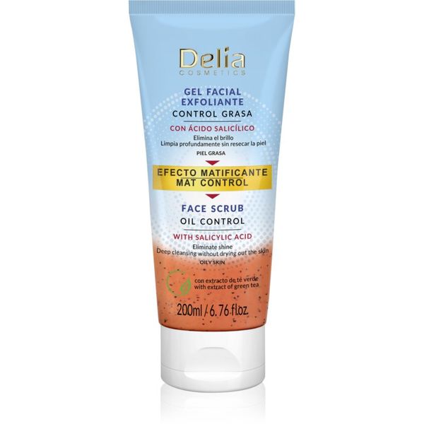 Delia Cosmetics Delia Cosmetics Oil Control пилинг за лице със салицилова киселина 200 мл.