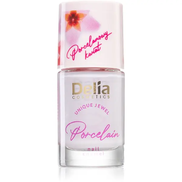 Delia Cosmetics Delia Cosmetics Porcelain лак за нокти 2 в 1 цвят 06 Lilly 11 мл.