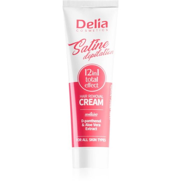 Delia Cosmetics Delia Cosmetics Satine Depilation 12in1 Total Effect крем за депилация  за всички видове кожа 100 мл.