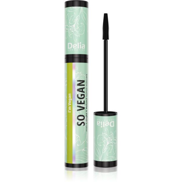 Delia Cosmetics Delia Cosmetics So Vegan спирала за обем и удължаване на мигли цвят Black 11 мл.