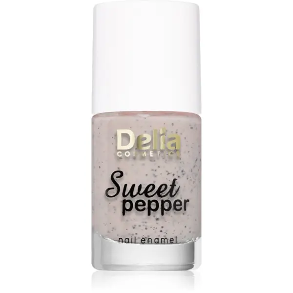 Delia Cosmetics Delia Cosmetics Sweet Pepper Black Particles лак за нокти цвят 02 Apricot 11 мл.