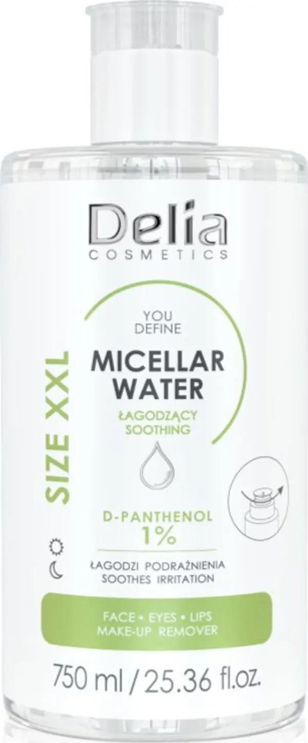 Delia Cosmetics Delia Cosmetics You Define успокояваща мицеларна вода 750 мл.