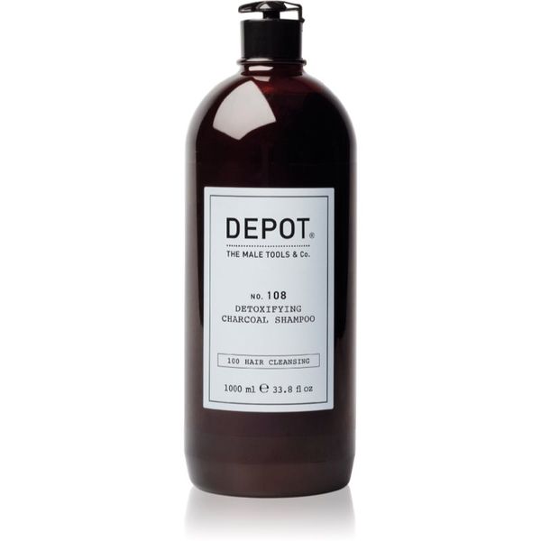 Depot Depot No. 108 Detoxifing Charchoal Shampoo почистващ детоксикиращ шампоан за всички видове коса 1000 мл.