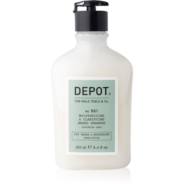 Depot Depot No. 501 Moisturizing & Clarifying Beard Shampoo хидратиращ шампоан за брадата 250 мл.
