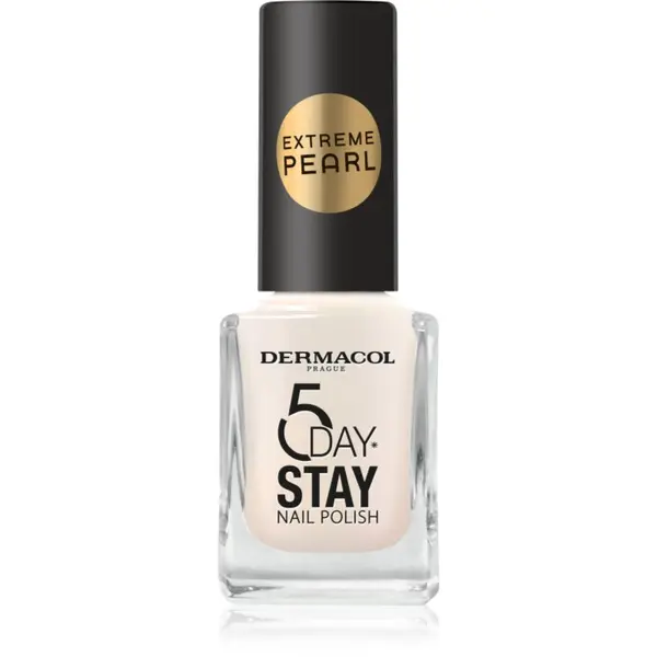 Dermacol Dermacol 5 Day Stay Extreme Pearl лак за нокти перлен блясък цвят 1 11 мл.