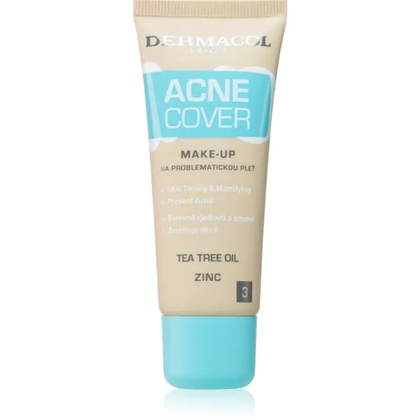 Dermacol Dermacol Acne Cover успокояващ фон дьо тен с Tea Tree oil цвят No. 3 30 мл.