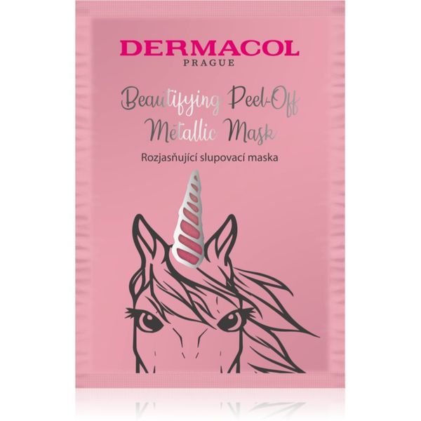 Dermacol Dermacol Beautifying Peel-Off Metallic Mask отлепваща се маска  за озаряване на лицето