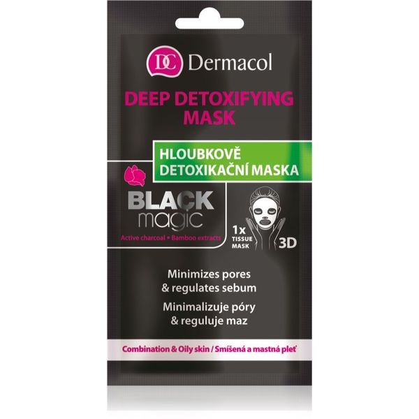 Dermacol Dermacol Black Magic Хидратираща платнена маска 1 бр.