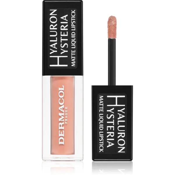 Dermacol Dermacol Hyaluron Hysteria матиращо течно червило цвят 02 4.5 мл.