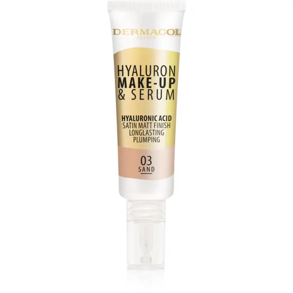 Dermacol Dermacol Hyaluron лек фон дьо тен с хиалуронова киселина цвят 03 Sand 25 гр.