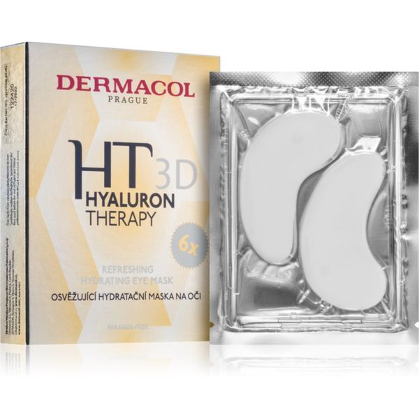 Dermacol Dermacol Hyaluron Therapy 3D освежаваща хидратираща маска за очи 6x6 гр.