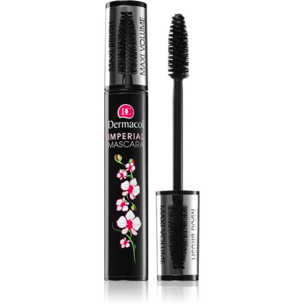 Dermacol Dermacol Imperial Maxi Volume & Length спирала за удължаване на миглите Black 13 мл.