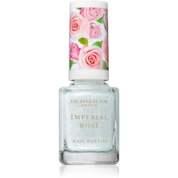 Dermacol Dermacol Imperial Rose лак за нокти с блестящи частици цвят 01 11 мл.
