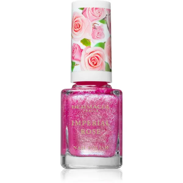 Dermacol Dermacol Imperial Rose лак за нокти с блестящи частици цвят 03 11 мл.