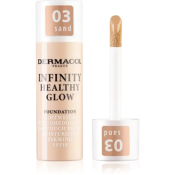 Dermacol Dermacol Infinity Healthy Glow течен фон дьо тен SPF 10 цвят 03 Sand 20 гр.