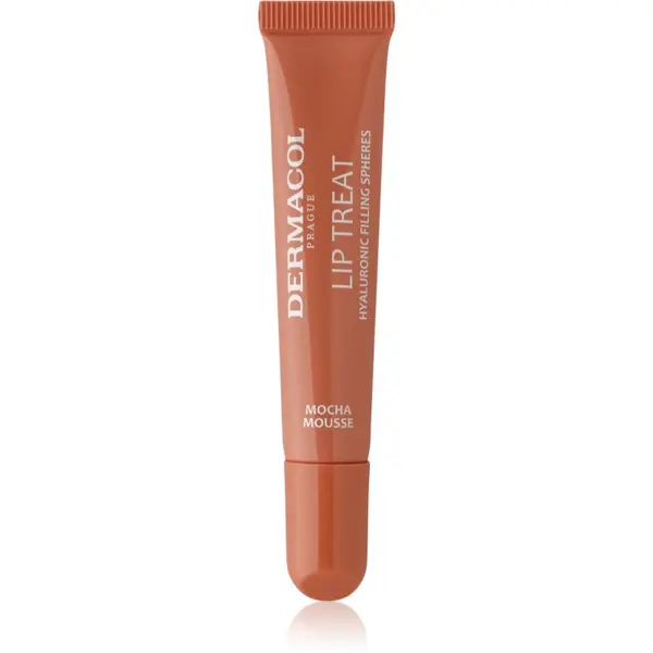 Dermacol Dermacol Lip Treat хидратиращ блясък за устни цвят 8 Mocha Mousse (Caramel Toffee) 10 мл.