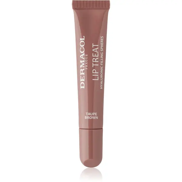 Dermacol Dermacol Lip Treat хидратиращ блясък за устни цвят 9 Taupe Brown (Choco & Vanilla) 10 мл.
