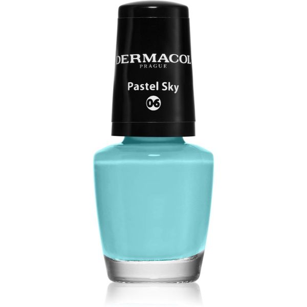 Dermacol Dermacol Mini лак за нокти цвят 06 Pastel Sky 5 мл.