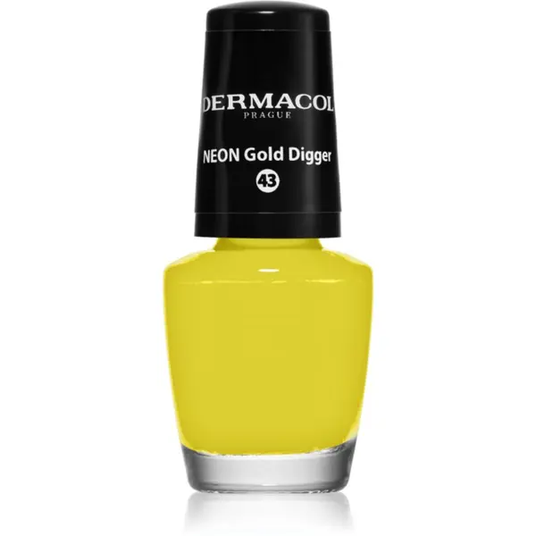 Dermacol Dermacol Neon неонов лак за нокти цвят 43 Gold Digger 5 мл.