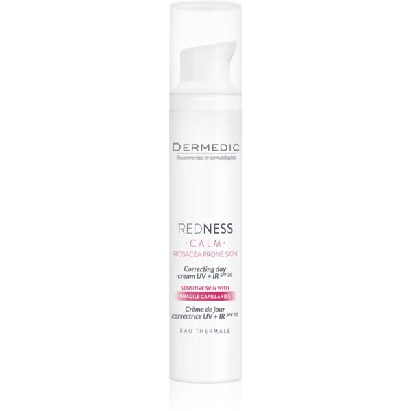 Dermedic Dermedic Redness Calm коригиращ крем за чувствителна и зачервена кожа SPF 20 40 мл.