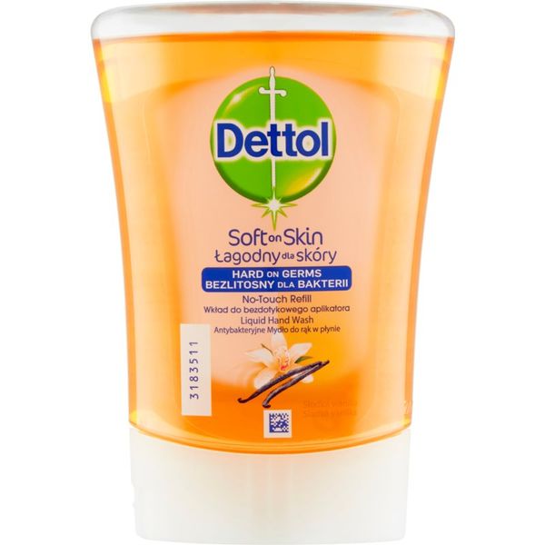 Dettol Dettol Soft on Skin Kids No-Touch Refill пълнител за безконтактен дозатор за сапун Sweet Vanilla 250 мл.