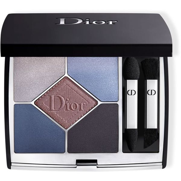 DIOR DIOR Diorshow 5 Couleurs Couture Velvet Limited Edition палитра сенки за очи цвят 189 Blue Velvet 7 гр.