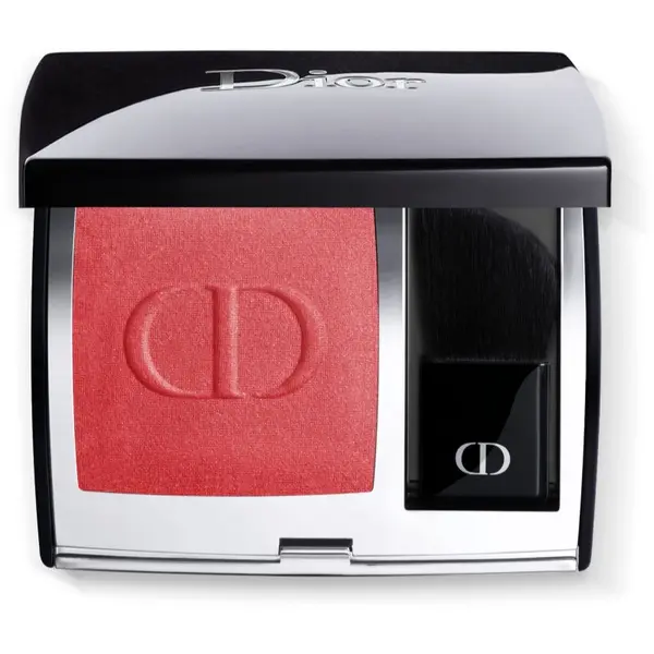 DIOR DIOR Rouge Blush компактен руж с четка и огледалце цвят 999 (Satin) 6 гр.